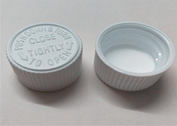 Buy cheap 28mm 32mm child resistant pp cap press down screw cap plastic screw cap from wholesalers