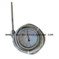 Buy cheap 4" Capillary Type Temperature Gauge 3m Stainless Steel Capillary Thermometer product