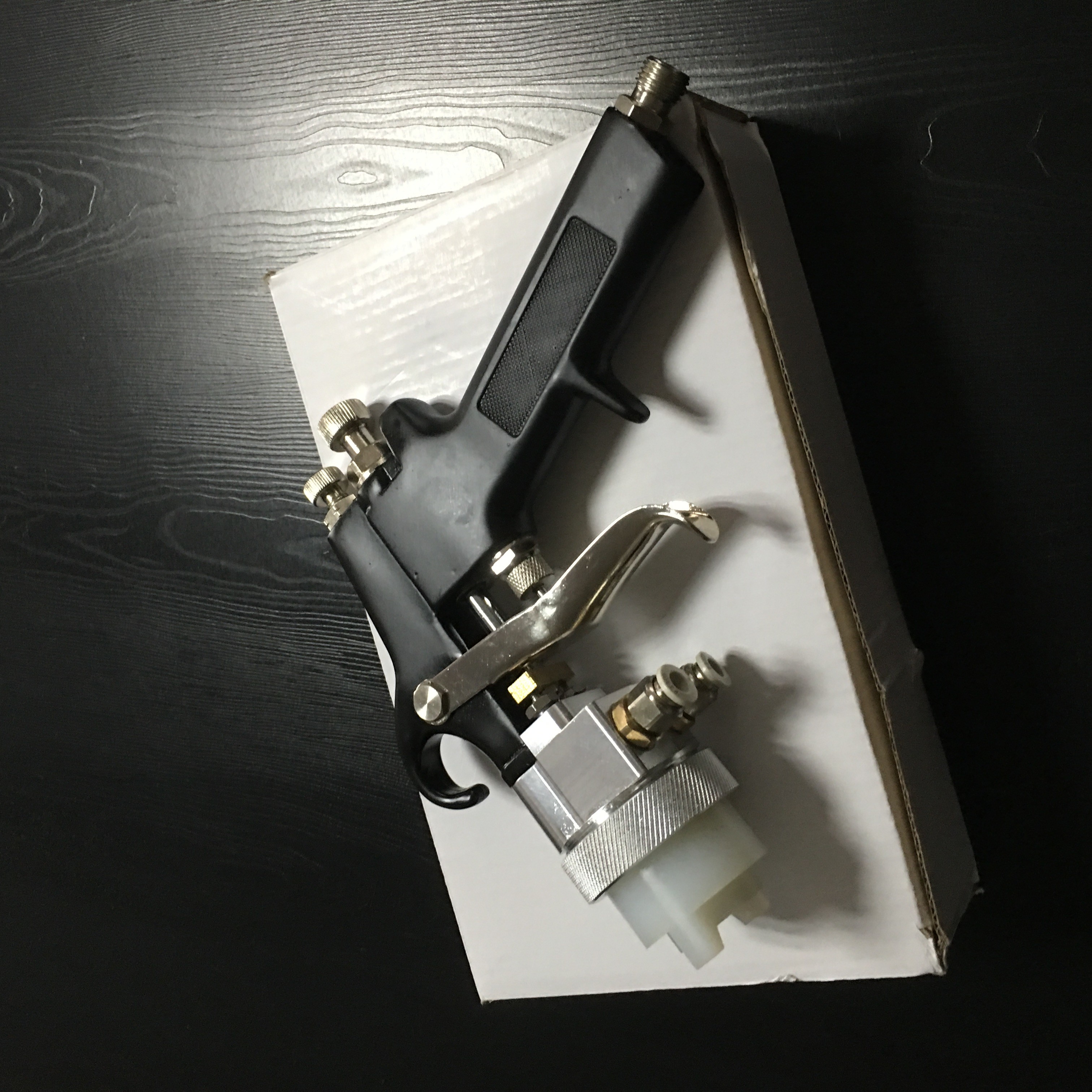 CE Approved 20cmx 20cmx5cm Two Heads SS Car Paint Spray Gun