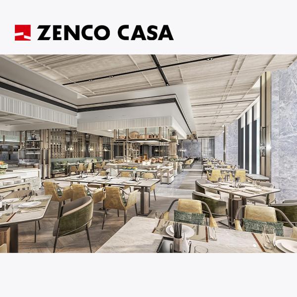 Hotel Restaurant Furniture Set Includes Leather Dining Chair And Marble Dining