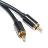 Buy cheap RCA Digital Audio Cable 3.5mm Output 1/1 Double Male Plate Metal Black PVC Aluminum Alloy 1.2M For Sound bar Car Audio from wholesalers