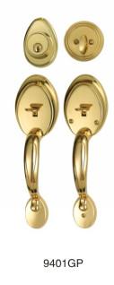 Buy cheap Hotel Door Handle Sets Gold Plated Painting Color Solid Material Handle from wholesalers