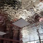 water wave bright finish stainless steel sheet gold color for ceiling decorative