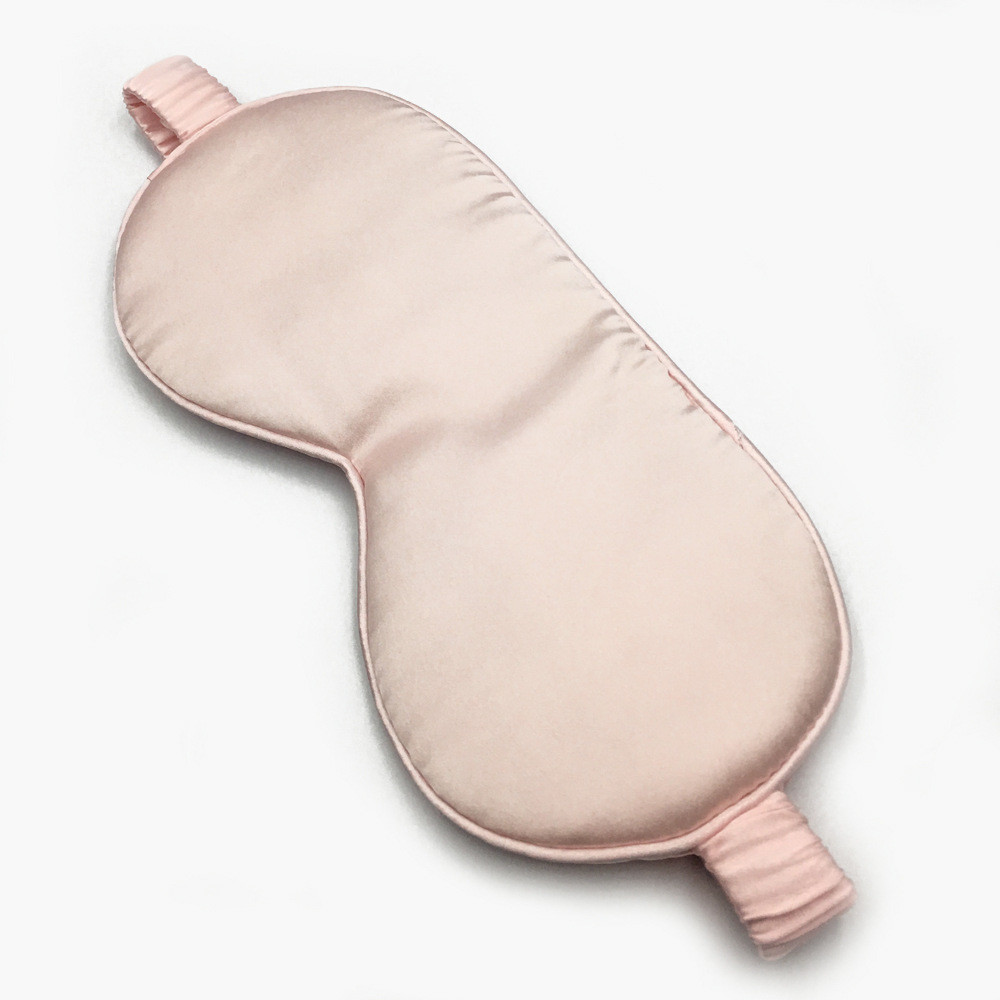 USB heated silk eye mask adjustable temperature control custom embroidery printing LOGO