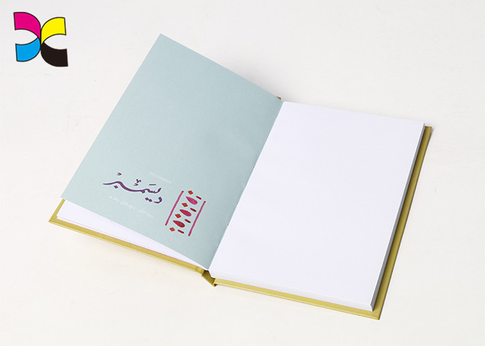 Luxury YO Binding Personalized Hardcover Notebook Printing With Black Lined 200 Pages