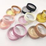 350g Logo Printed Paper Lash Boxes Custom Marble Glitter Eyelash Packaging
