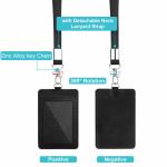 Detachable Neck Lanyard Strap Badge Reel ID Card Holders Set Retractable