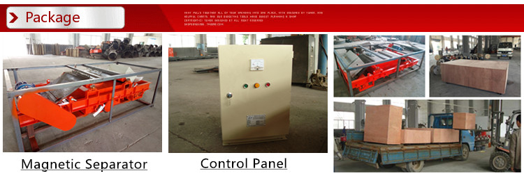 Iron Discharging Belt Magnetic Separator Conveyor For Purifying Material