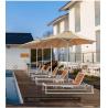 Buy cheap 220 Yarn Dyed Fabric Outdoor Anti UV Centre Pole Umbrella Parasol from wholesalers