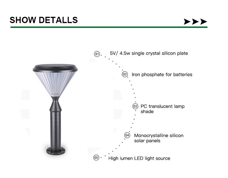 Solar Light Bulb Walkway Lighting Outdoor Solar Garden Waterproof Led Backyard Solar Lawn Garden Lights