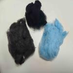 Nontoxic Blue Polyester Synthetic Fiber Flame Retardant 76mm PP Staple Fiber