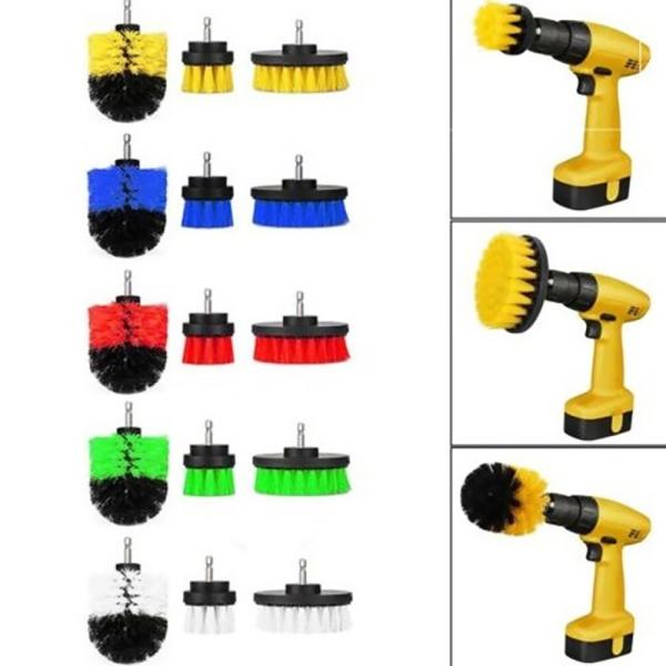 Buy cheap Electric Plasstic Soft Drill Brush Attachment for Cleaning Carpet Leather Glass Car Tires Upholstery Sofa from wholesalers