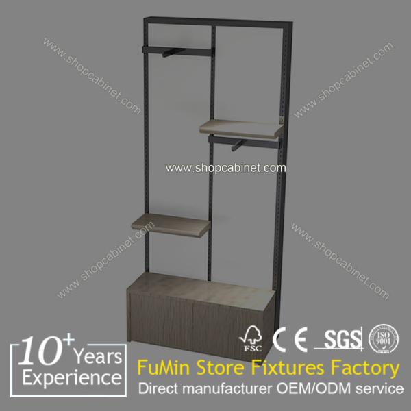Buy cheap clothes display stand rack shelves design from wholesalers