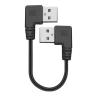 Buy cheap CUSTOM 0.25M 0.3M 90 Degree RIght Angle Male USB to Right Angle Male USB 2.0 Cable from wholesalers