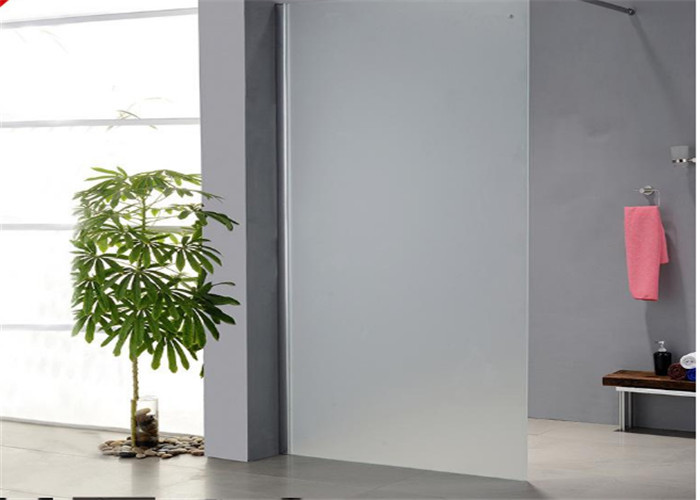 Custom Size Frosted Shower Glass / Acid Etched Glass Panels For Living Room