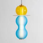 Scandinavian glass pendant lights Minimal colorful lampshade bedside lamp(WH-AP