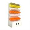 Buy cheap Snack Rack with cabinet Factory Direct Metal Steel Gondola Supermarket Equipment from wholesalers