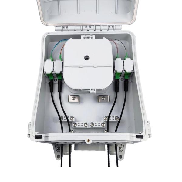 16 Cores Outdoor Fiber Optic Terminal Distribution Box for Dropcable and Main