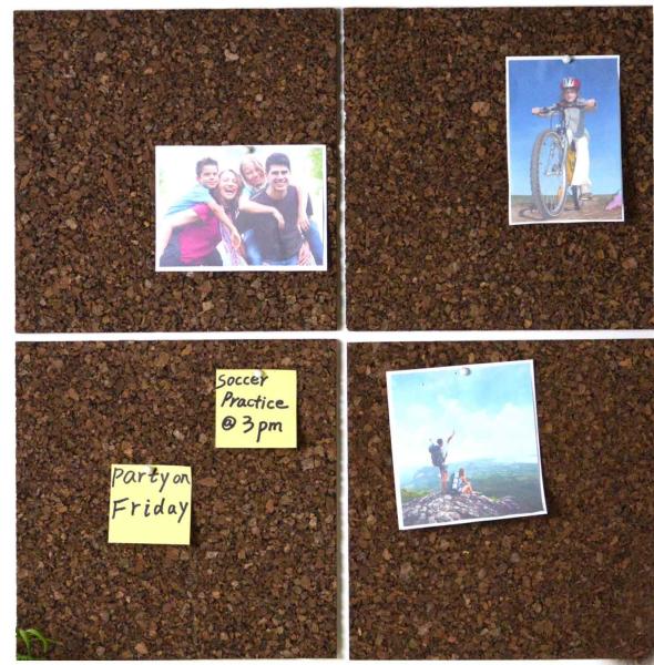 Buy cheap Insulation Message Wall Cork Board Tiles 12x12 Squares Black Carbon from wholesalers