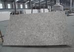 Grey Color Quartz Stone Countertops Flat Edge For House Kitchen / Bathroom