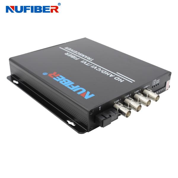 Buy cheap Fiber Video Converter single fiber single mode 1310nm/1550nm 4BNC Fiber Optic Video Transmitter from wholesalers