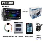 Wholesale 7 inch monitor car stereo 2 din with 1080P\Mobile phone interconnectio