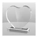 Custom Transparent Flame Shape Acrylic Plaque Awards For Business Recognition