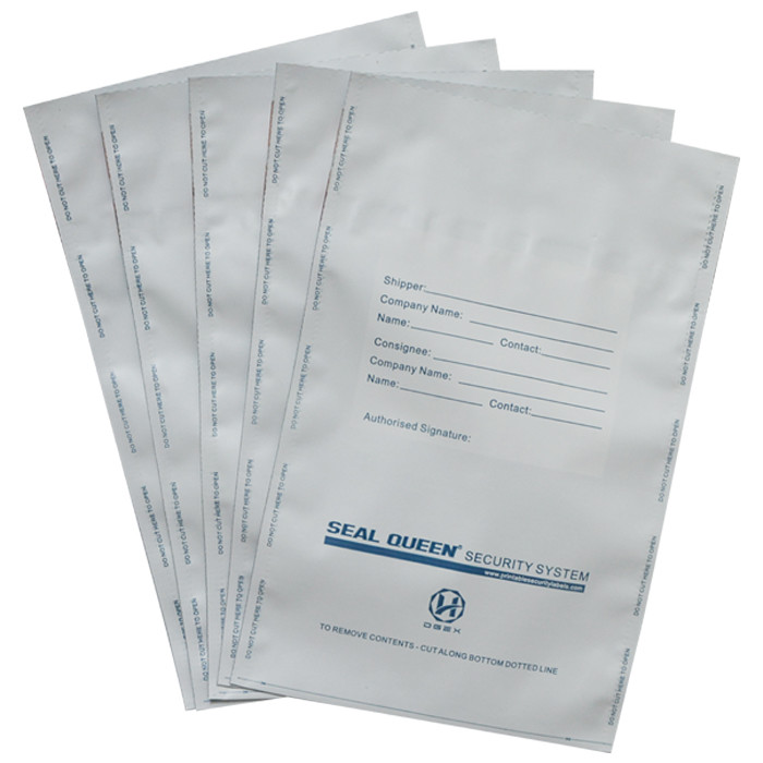 Plastic Custom Tamper Evident Bags Postage Security Sealing Bag For Mailing