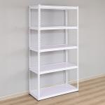 5 Tiers Adjustable Metal Storage Shelving Boltless Rack Shelving Corrosion