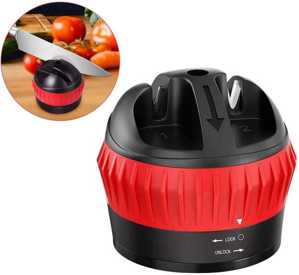 Buy cheap Mini 2 Stage Pocket Tungsten Carbide Kitchen Knife Sharpener With Non Slip Suction Pad from wholesalers