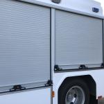 Outdoor Installed Aluminium Window Roller Shutters (Fire Truck)
