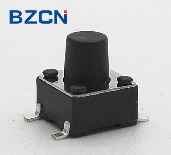 Industrial Momentary Push Switch Snap In Top Push Tactile Switch Long Travel Stem Push