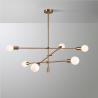 Buy cheap Modern Led Chandeliers Lighting Long Pole Gold Black sputnik chandelier(WH-MI-140） from wholesalers
