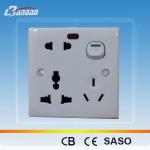 Buy cheap LK2015B 8 pin1gang functional universal Bangladesh socket from wholesalers