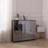 Buy cheap E1 Modern MDF Mirrored Shoe Cabinet 140cm Height Hallway Console Table from wholesalers