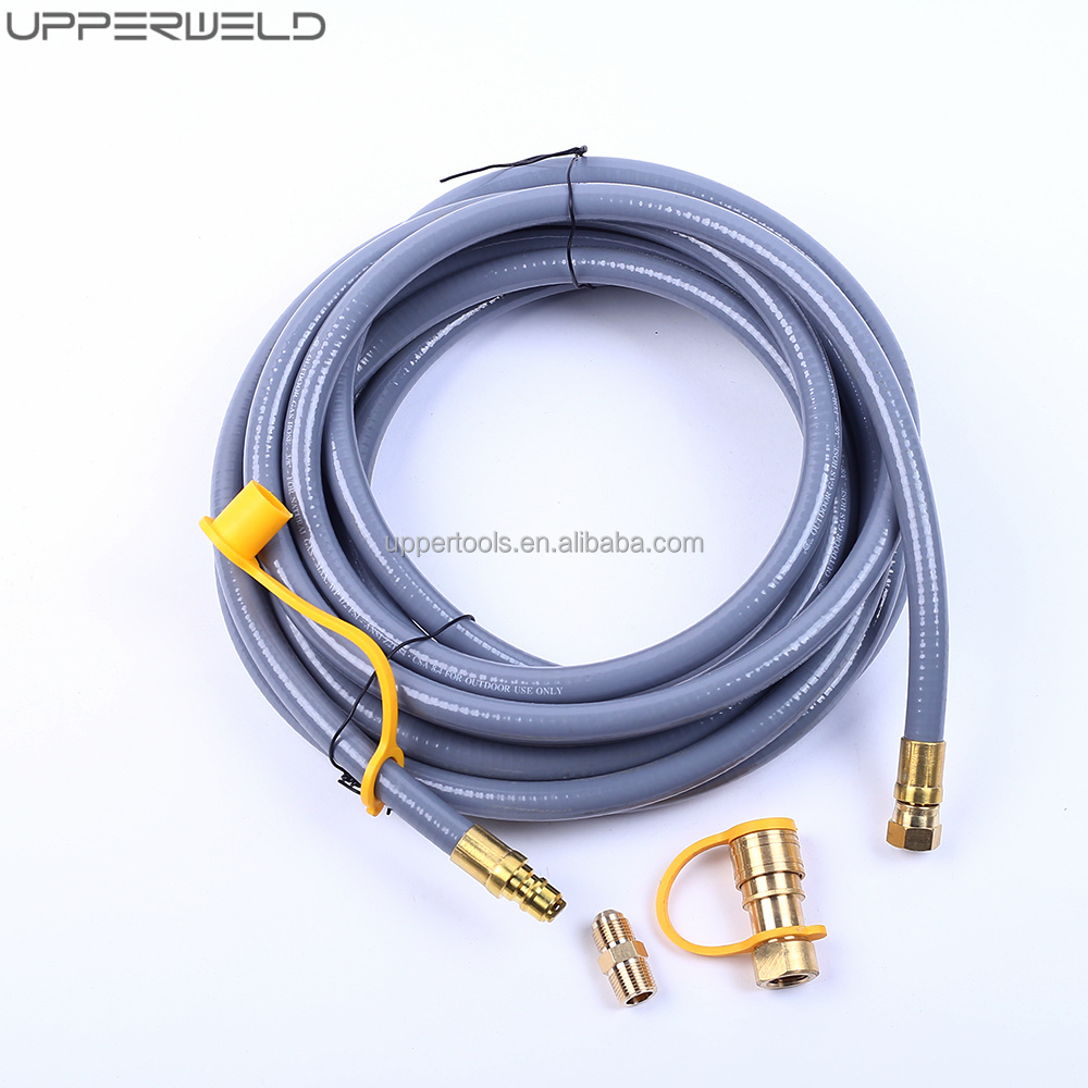 OEM Customized UP008-010 3/8-Inch Natural Gas Hose Propane Gas Hose with Quick Connect Hose Kit
