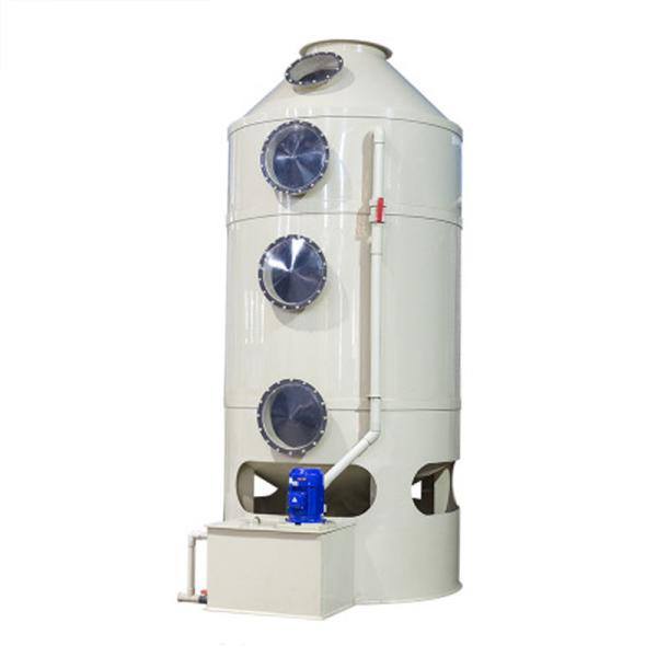 Buy cheap 700 kg ODM Environmental Waste Gas Treatment Equipment Horizontal Gas Scrubber Design from wholesalers