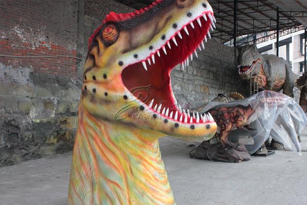 Quality Realistic Simulation Dinosaur Head For Outdoor Kids Amusement Park for sale