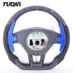 350mm Mercedes Amg Steering Wheel W212 Blue Paddles High Gloss