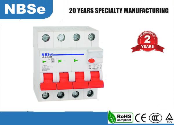 Buy cheap Small Residual Current Circuit Breaker For AC Volt 4 Pole 63 Amp 30 MA from wholesalers
