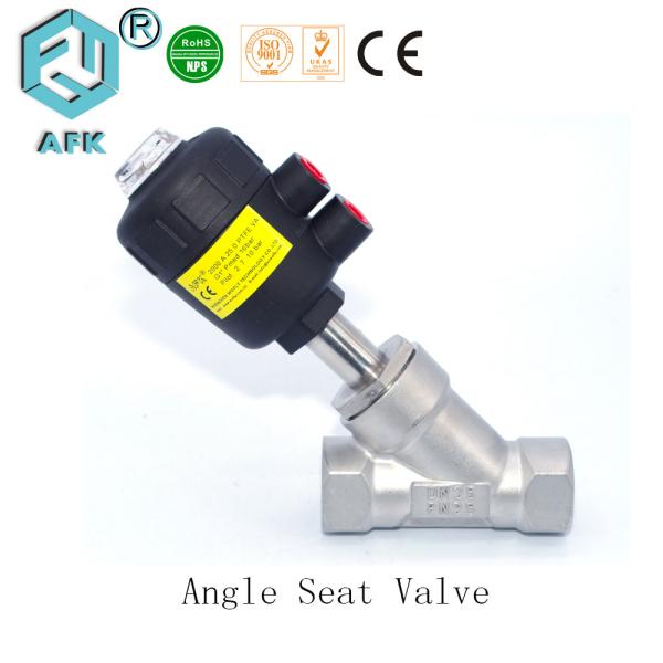 Buy cheap 2 Way 2 Position Pneumatic Angle Seat Valve , Pneumatic Manual Control Valve from wholesalers