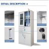 Buy cheap Easy Assembling Office Cabinets with Locks and Glass Doors Heavy Duty Metal Construction from wholesalers