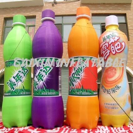 Buy cheap commerical inflatable advertising orange juice bottle for sale from wholesalers