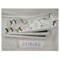 Buy cheap 3 Sets Middle East PU Surface Wood Food Serving Tray product