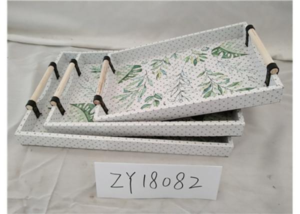 Buy cheap 3 Sets Middle East PU Surface Wood Food Serving Tray from wholesalers