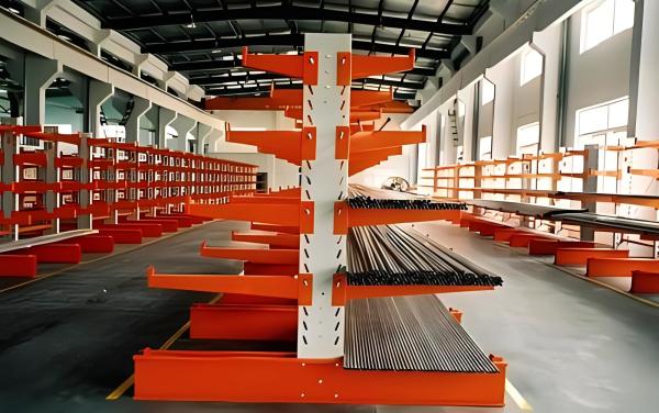 Heavy Duty Adjustable Cantilever Pallet Racking Systems Steel Metal Warehouse