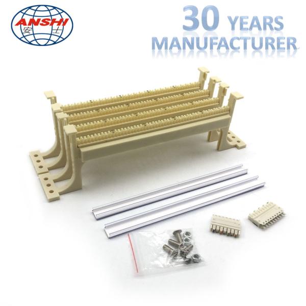 Buy cheap PC Meterial 100 Pairs 110 Terminal Block With Leg Cream White Color from wholesalers