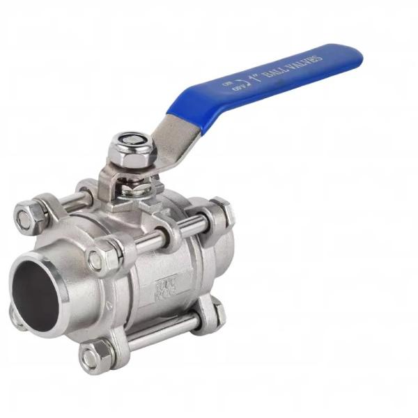 Buy cheap 304 stainless steel three-piece welded ball valve Q61F-16P full diameter butt welded ball valve from wholesalers