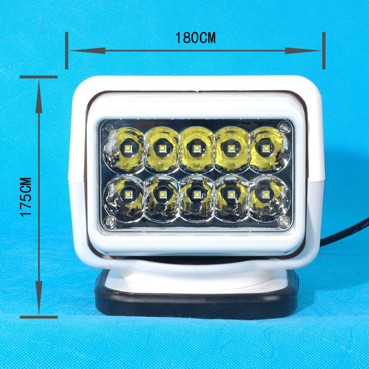 30 degree spot beam 12/24 DC Mount Magnets Rotatable 7-inch 50W LED Work Light