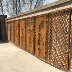 Decor 5mm Laser Cut Metal Privacy Screen 35.4 Inch Cutting Corten Steel